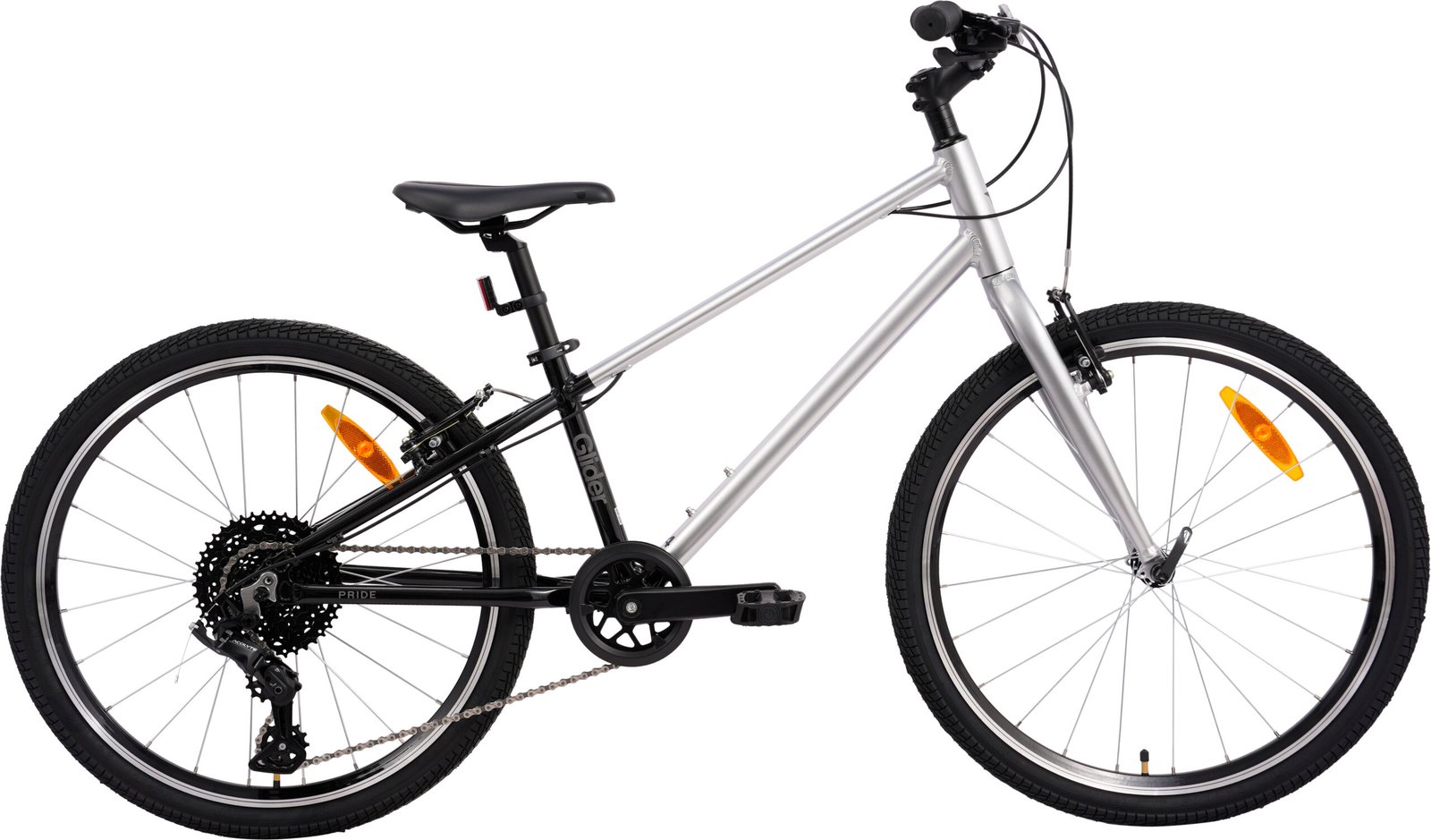 Велосипед 24" Pride GLIDER 4.1 сірий B6