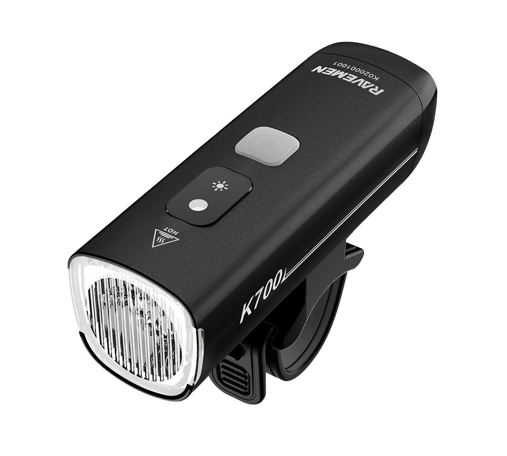 Велосипедна фара Ravemen K700 (700 lm, 2200 mAh) з датчиками освітленості