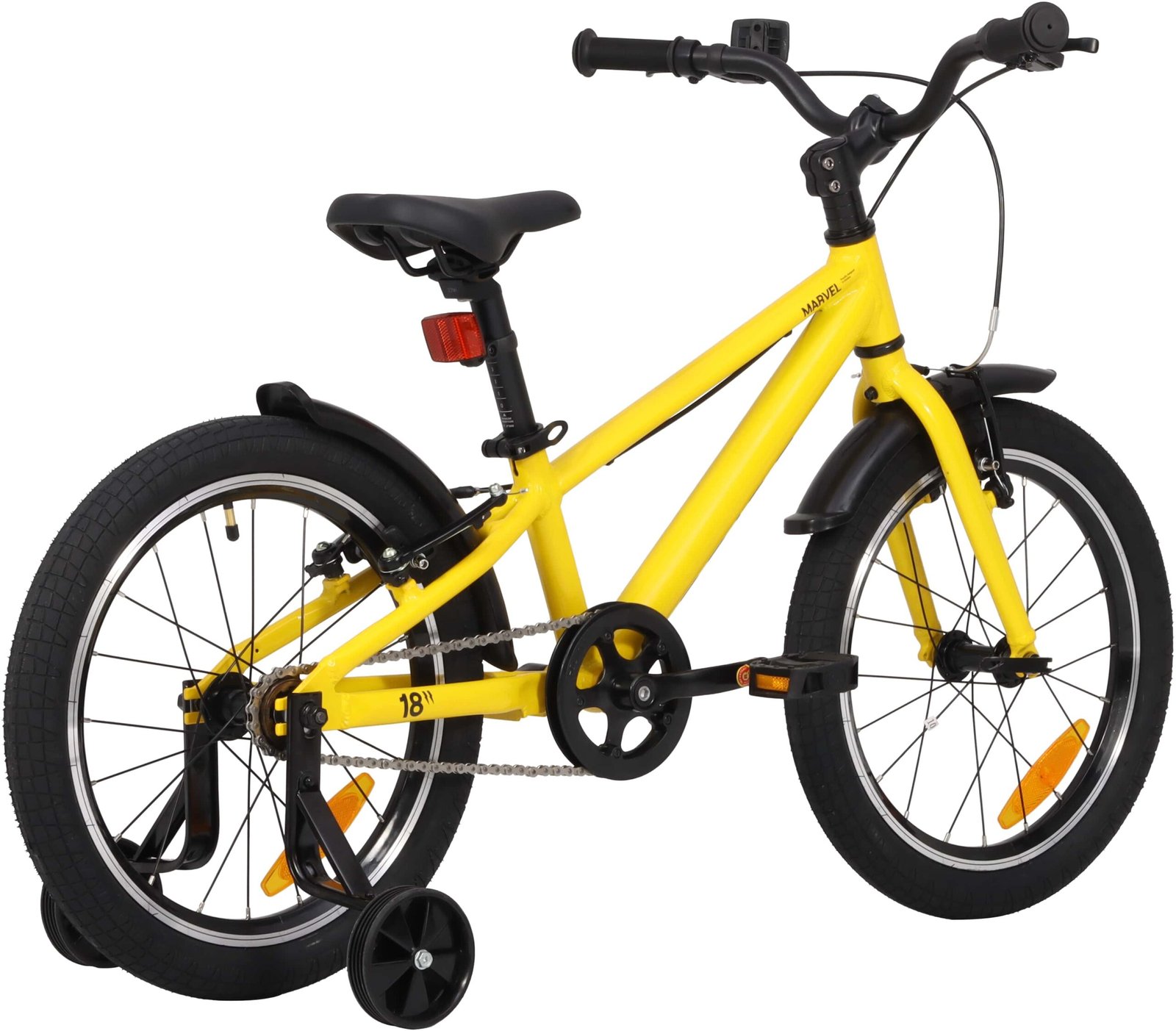 Велосипед 18" Pride MARVEL 18 жовтий A5 - Зображення 3