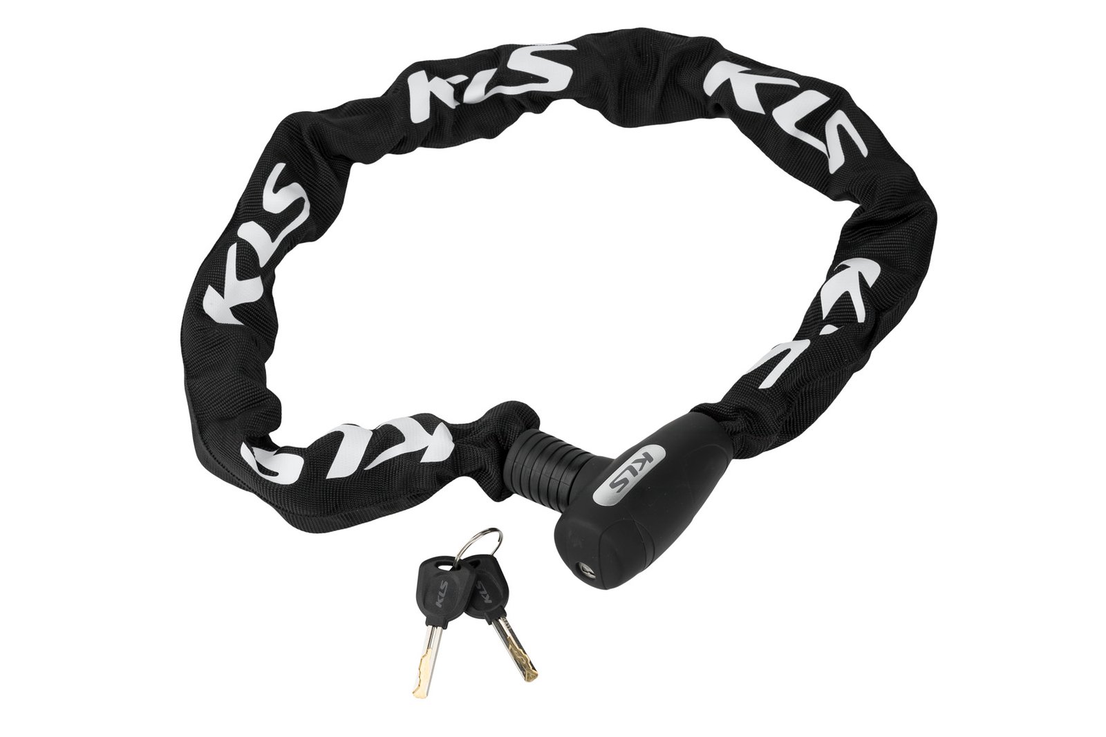 Замок ланцюговий під ключ KLS Chainlock 10 чорний 10x1000 мм