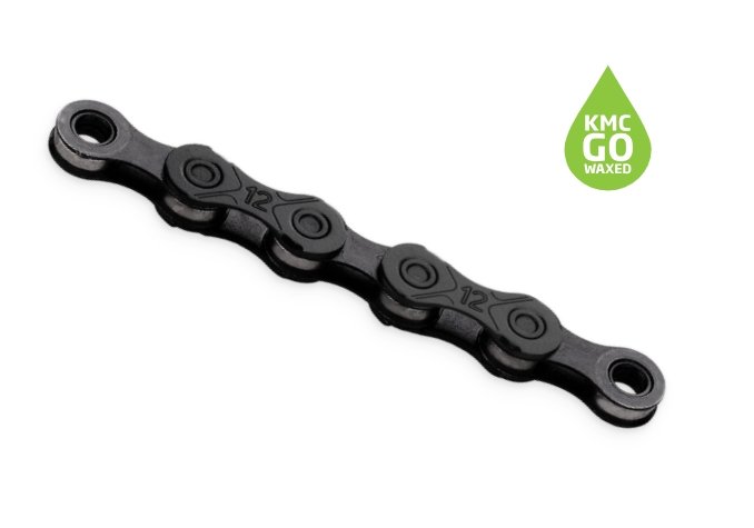 Ланцюг KMC X12 Black 12 шв., 126 л. + замок Waxed