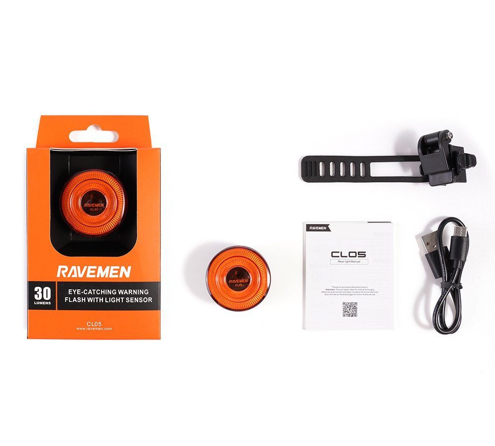 Заднє світло Ravemen CL05 (30 lm, 200 mAh) з датчиком фар - Зображення 3