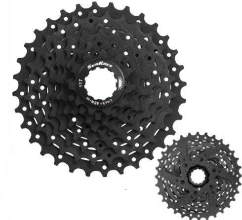 Касета SunRace CSM90 9AV, 9 швидкостей, 11-34T, Black, OEM