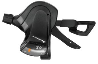 Манетка SunRace DLM903 R9, права, на 9 швидкостей з дисплеєм передач, з тросом 2100 мм, OEM