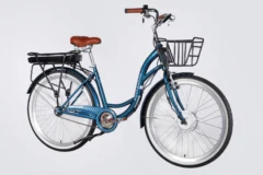 Велосипед з електроприводом 26" ST Dorozhnik eAQUAMARINE BH рама-17" 36B 13А*г 500Вт темно-синій з кошиком 2026 - Зображення 5