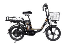 Велосипед з електроприводом 18" AL SPACE eELDORADO (new) DD FR рама-15" 48 B 20 А*г 1000 Вт чорно-помаранчевий 2026