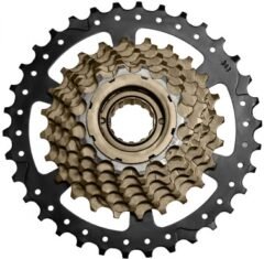 Тріскачка SunRace MFM2A 7DV, 7 швидкостей, 14-34T, Black/Brown, OEM
