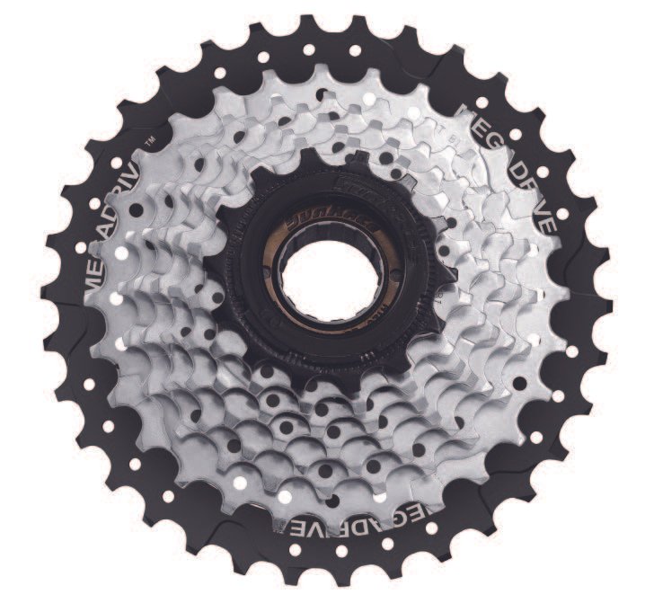 Тріскачка SunRace MFM56 8CV E, 8 швидкостей, 13-34T, Black