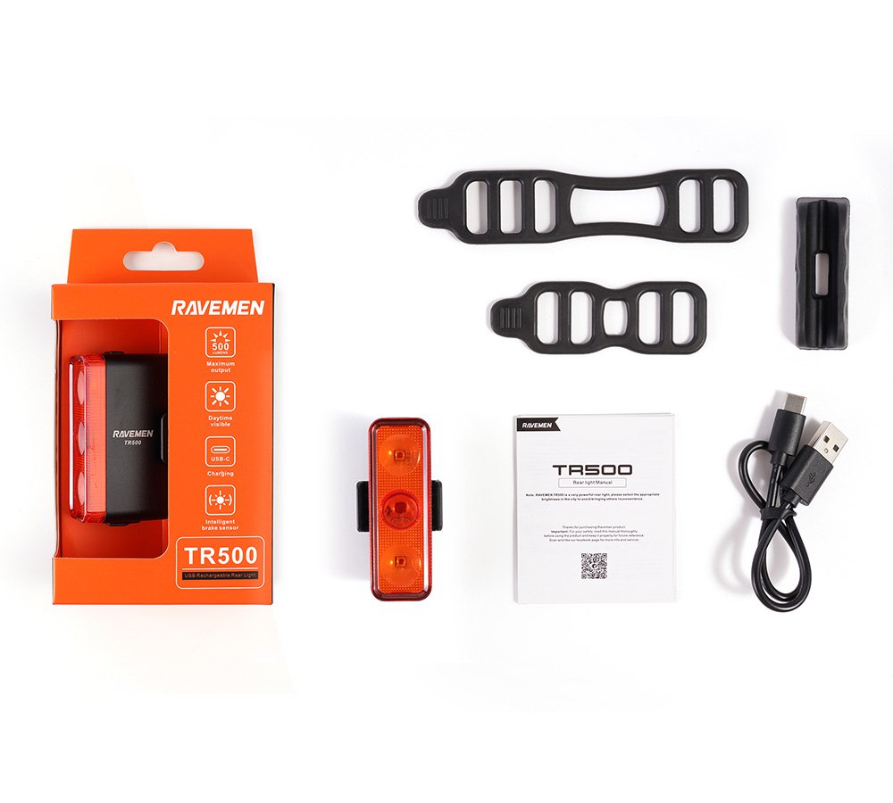 Заднє світло Ravemen TR500 (500 lm, 1600 mAh) з датчиком руху - Зображення 3