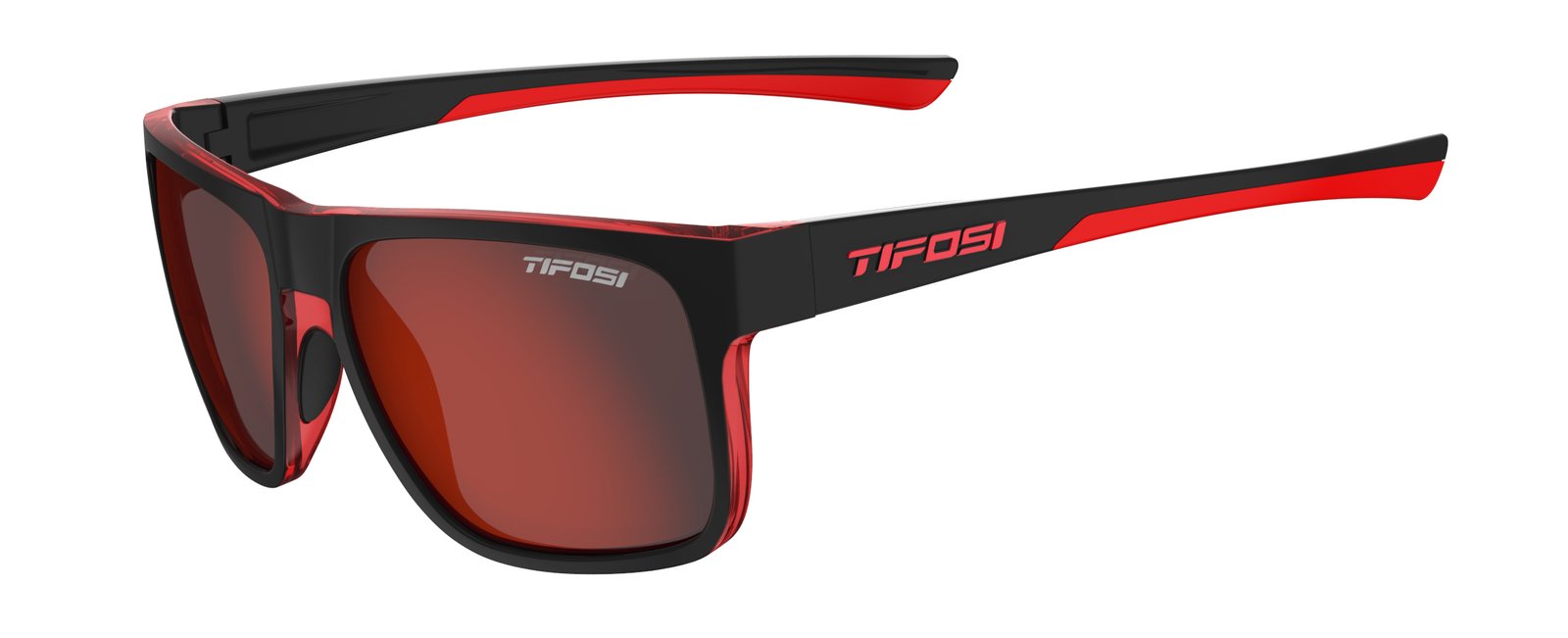 Окуляри Tifosi Swick Satin Black/Crimson, лінзи Smoke Red Mirror (15%)