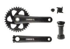 Комплект шатунів ONRIDE Solo Pro 1150, Hollowtech, 170 мм, 34Т, Direct Mount, на 11 шв., з кареткою