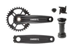 Комплект шатунів ONRIDE Solo Pro 1230, під Hollowtech, 170 мм, 34Т, на 12/11 шв., з кареткою, чорний