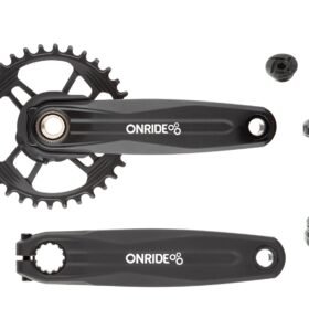 Комплект шатунів ONRIDE Solo Pro 1230, під Hollowtech, 170 мм, 34Т, на 12/11 шв., з кареткою, чорний