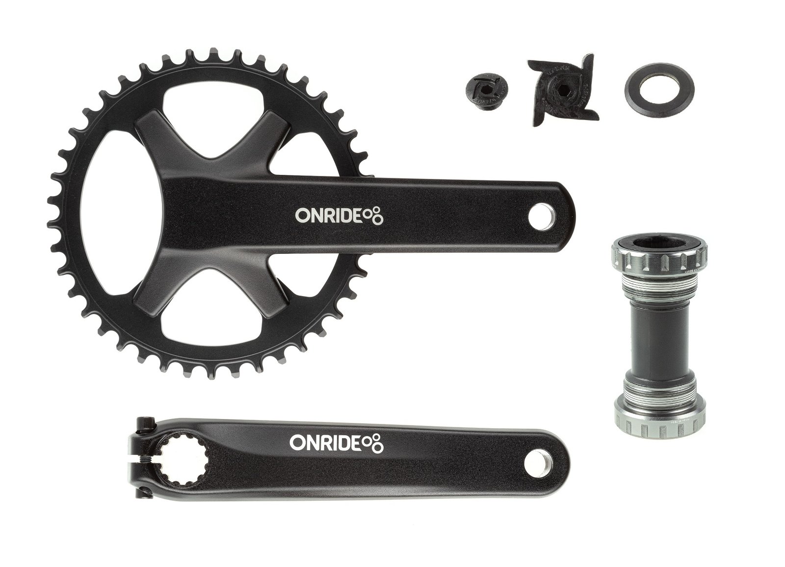 Комплект шатунів ONRIDE Solo Pro 1210, Hollowtech, 170 мм, 42Т, BCD 110 мм, 12/11 шв., з кареткою, ч