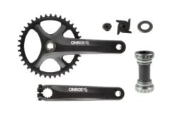 Комплект шатунів ONRIDE Solo Pro 1130, Hollowtech, 170 мм, 40Т, BCD 110 мм, на 11/10/9 шв., з каретк