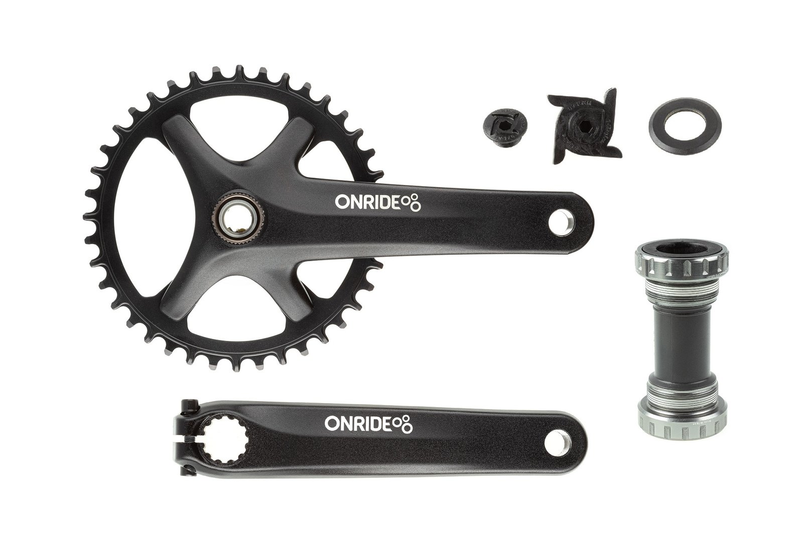 Комплект шатунів ONRIDE Solo Pro 1130, Hollowtech, 170 мм, 40Т, BCD 110 мм, на 11/10/9 шв., з каретк