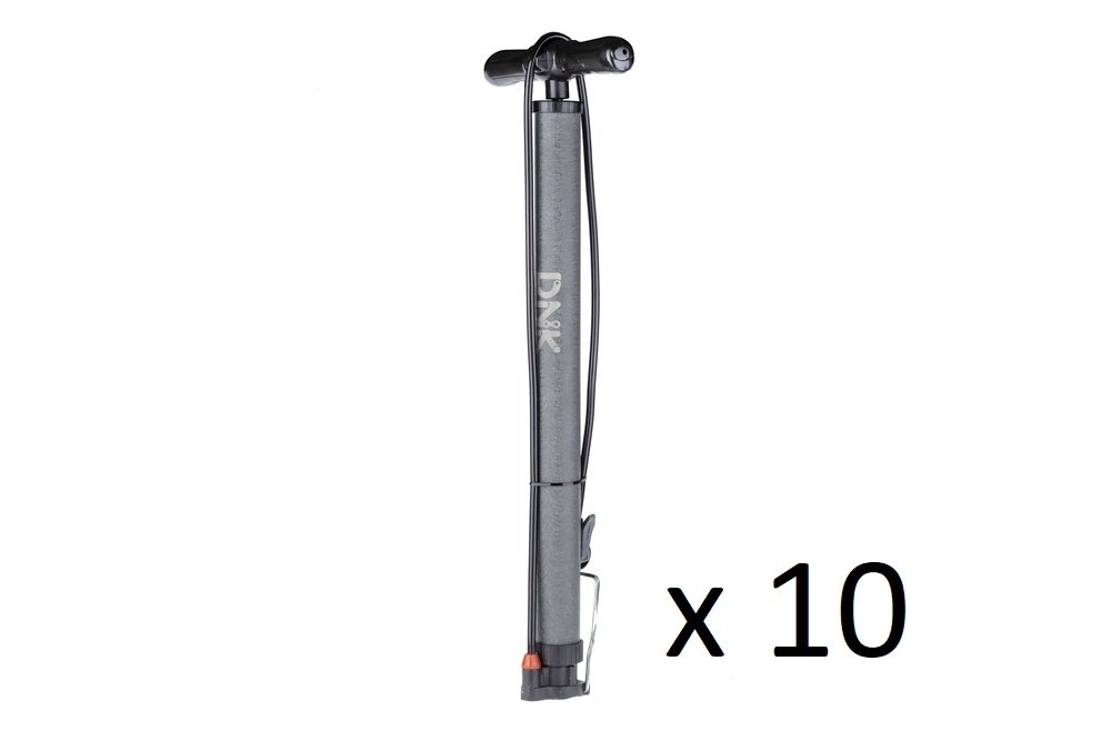 Спецгурт! Насос підлоговий DNK Step 30 алюміній, макс. тиск 120 psi, два отвори FV/AV (10шт) - Зображення 2