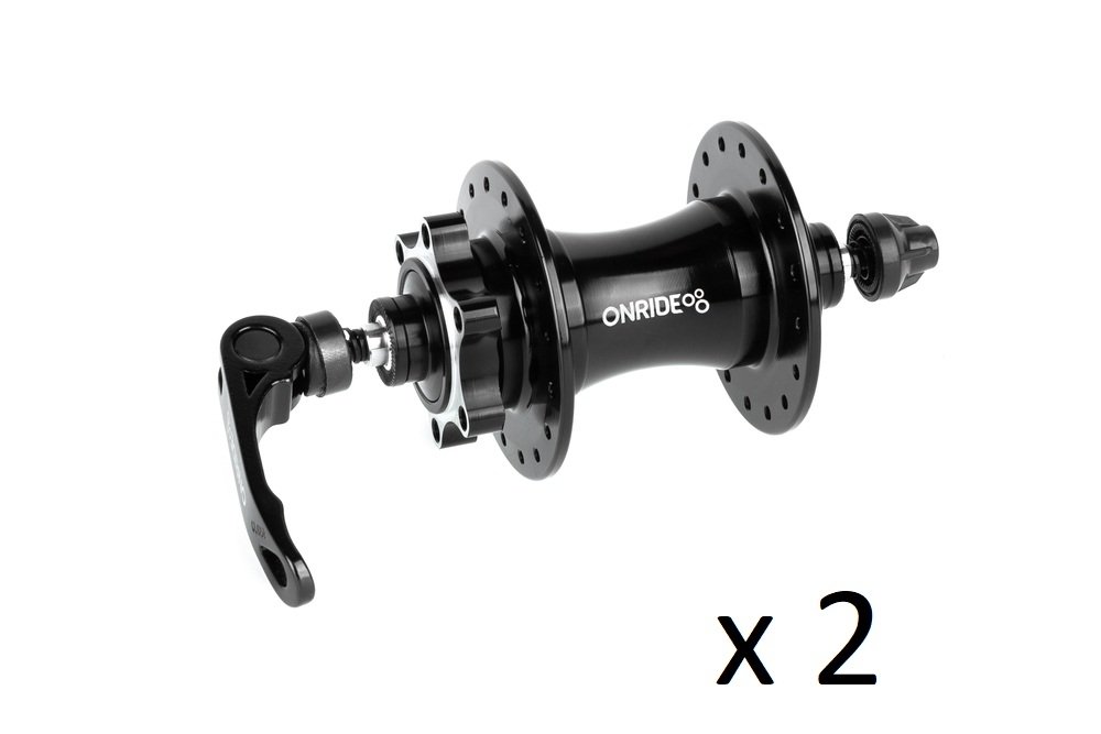 Спецгурт! Втулка передня ONRIDE Hub Pro F, 32 отвори, disc, пром., 100 QR, чорна (2шт) - Зображення 2