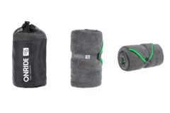 Рушник з махрової мікрофібри ONRIDE Dry сірий (100х50) у чохлі