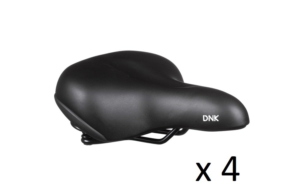 Спецгурт! Сідло DNK Base 50, сталеві рамки, 249x208 мм, пружини, чорний (4шт) - Зображення 2
