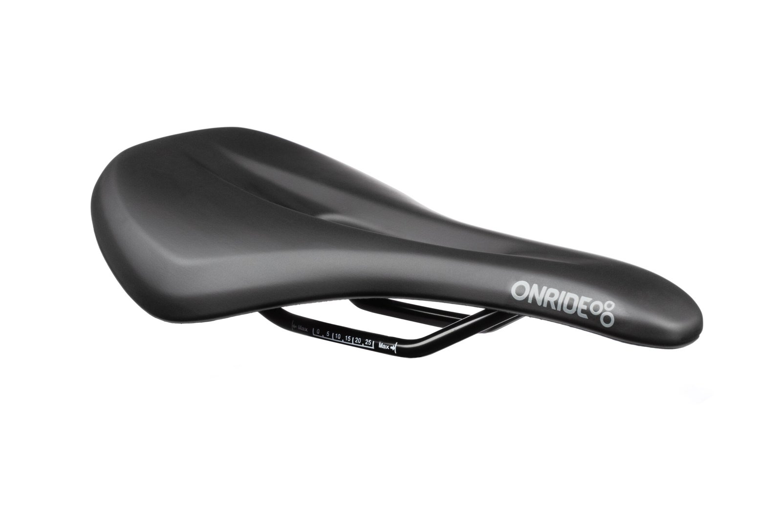 Сідло ONRIDE Touch 20, сталеві рамки, 257x147 мм, з отвором, чорний