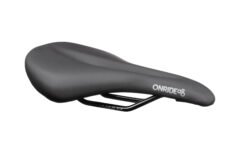 Сідло ONRIDE Feel 20, сталеві рамки, 254x158 мм, з отвором, чорний