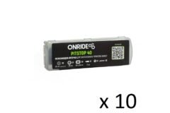 Спецгурт! Велоаптечка ONRIDE Pitstop 40 бокс (4 латки, 6 самоклейок, клей, лопатки, скребок) (10шт) - Зображення 2