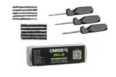 Велоаптечка для безкамерних покришок ONRIDE Drill 20 (джгуки 5 см: 5 шт Ø:3,5 мм, 5 шт Ø:1,5 мм, гол - Зображення 2