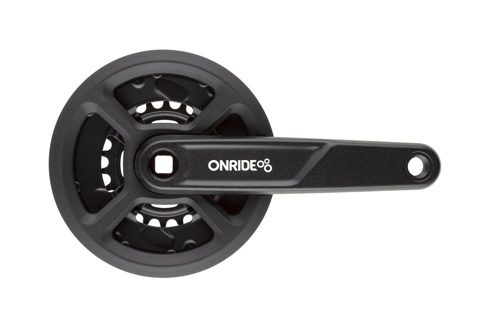 Комплект шатунів ONRIDE Duet 1110P, під квадрат, 175 мм, 36-22T, на 11/10/9 шв., чорний