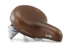 Сідло Selle Royal Premium DRIFTER SMALL, Royalgel, оббивка Kennenback, 251х221мм, 995г, хромовані рейли і пружини, unisex, коричневе