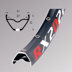 Обід Remerx ENDURO RX 2027, 29, 622x27, 32 отв, FV, пістонований, чорний анод., E-Bike, безкам.