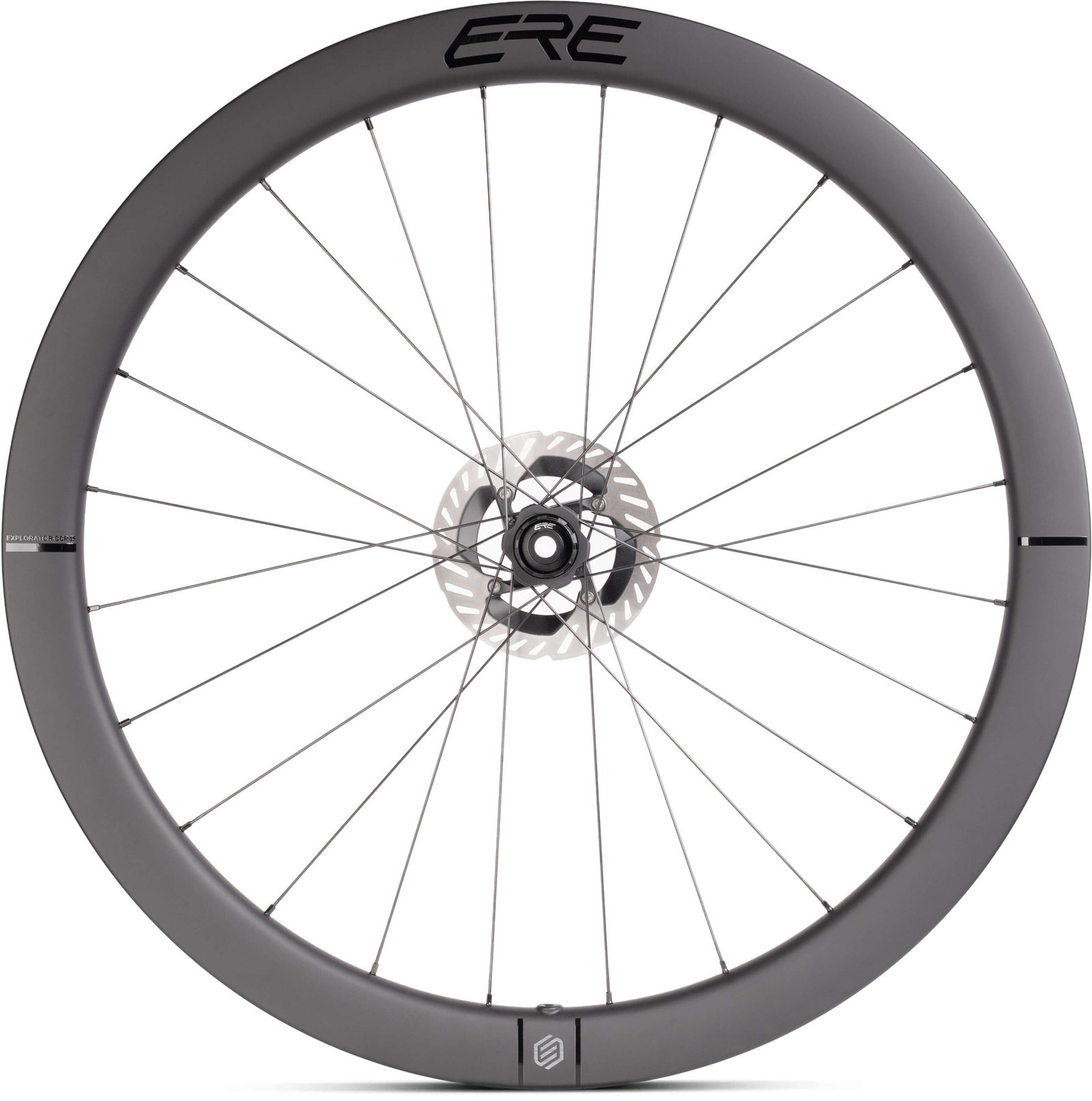 Колесо пер. + задн. 28" ERE EXPLORATOR CCR45 CARBON, Road, 100x12/142x12, CL, XDR, tubeless, чорний сатин - Зображення 3