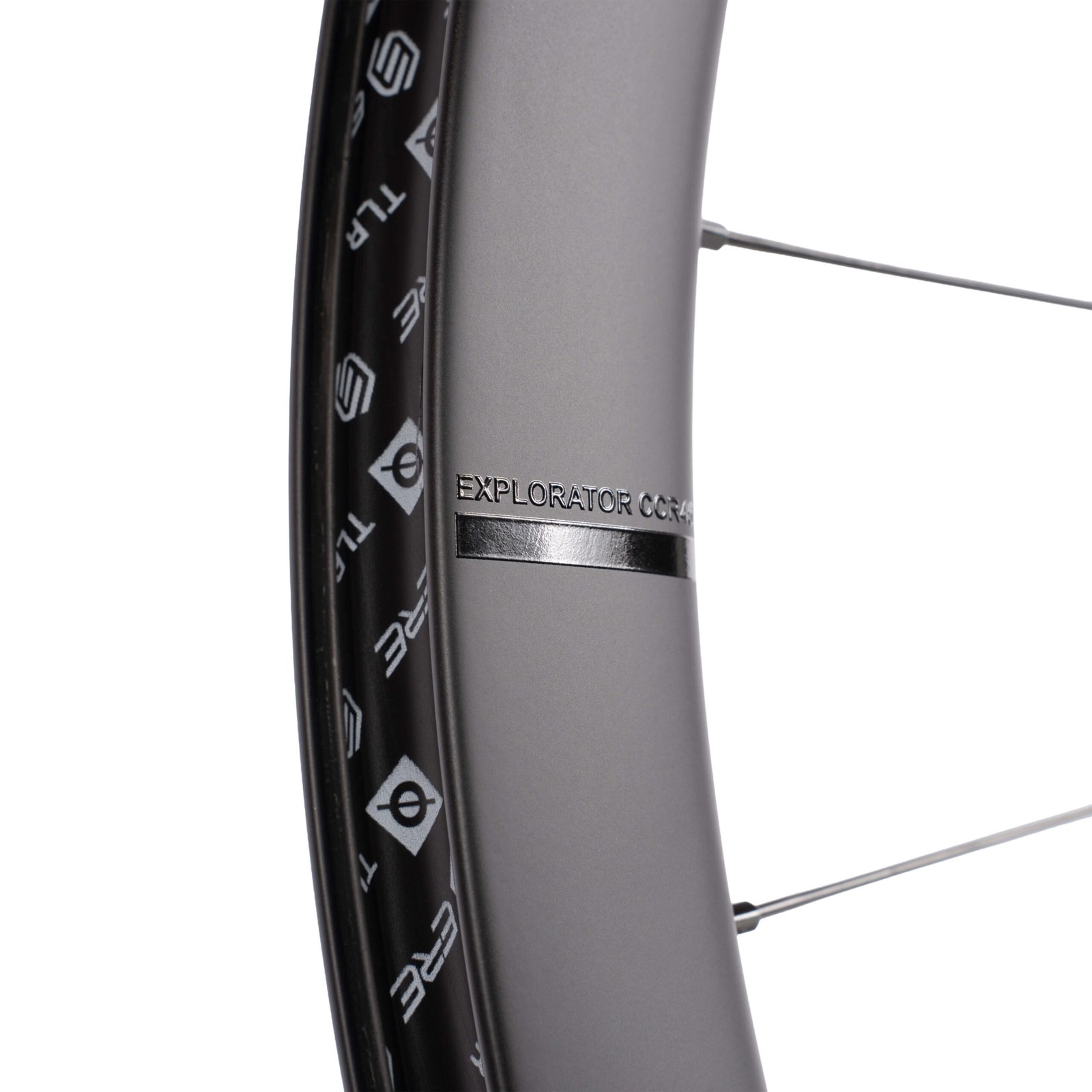 Колесо пер. + задн. 28" ERE EXPLORATOR CCR45 CARBON, Road, 100x12/142x12, CL, XDR, tubeless, чорний сатин - Зображення 4