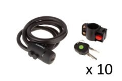 Спецгурт! Замок ONRIDE Wider спіральний, під ключ, з кріпленням 12x1500 мм (10шт) - Зображення 2