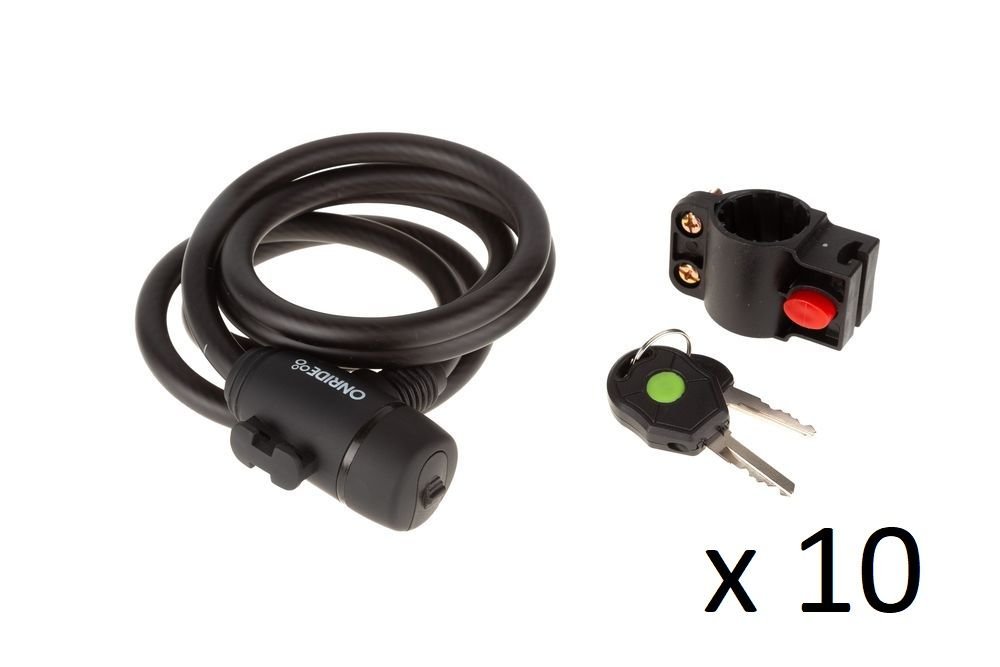 Спецгурт! Замок ONRIDE Wider спіральний, під ключ, з кріпленням 12x1500 мм (10шт) - Зображення 2