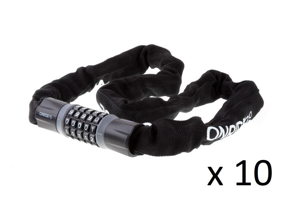 Спецгурт! Замок ONRIDE Tie Code Superior 50 загартований ланцюговий, кодовий, 7x1000 мм (10шт) - Зображення 2