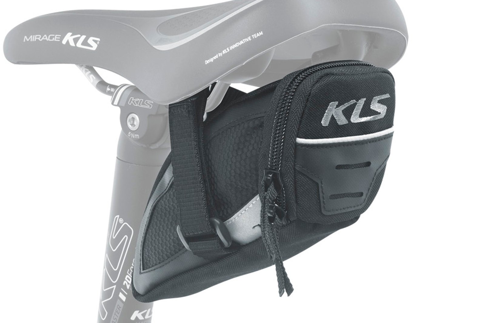 Сумка підсідельна KLS Challanger strap L (0,8 л) чорний