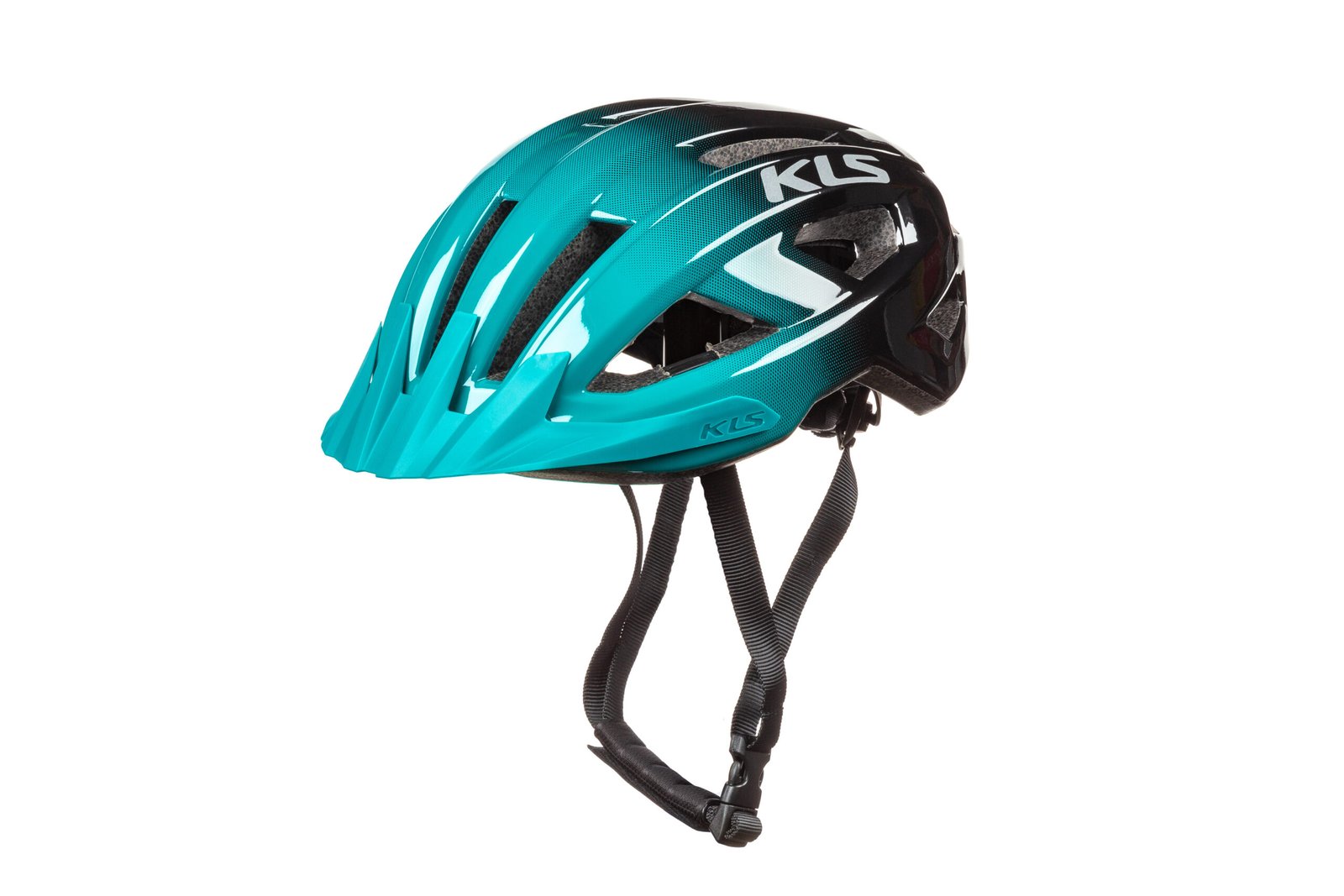 Шолом KLS Daze Lumio M/L, з блимавкою (Type-C), синьо-зелений (без бокових кліпс фікцації лямок) - Зображення 2