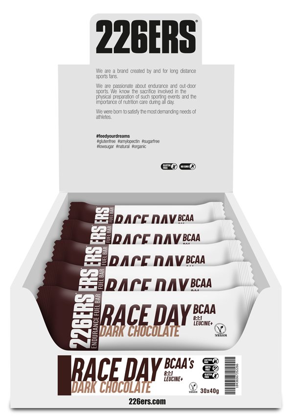 Батончик 226ERS Race Day Energy BCAA чорний шоколад 40г 30шт/уп 1200г