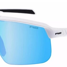 Окуляри R2 FUSION white (shiny), лінза smoke (ice blue chrome) PC High contrast HD, кат. 2