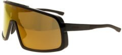 Окуляри R2 REVEL black (TR90), лінза brown, покриття gold full revo, кат. 3