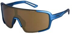 Окуляри R2 IMPULSE blue-grey (metallic, matt), лінза brown (gold chrome) PC, кат. 3