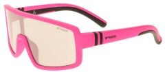 Окуляри дитячі R2 INVADER neon/pink (TPEE), лінза smoke, покриття silver mirror, кат. 2