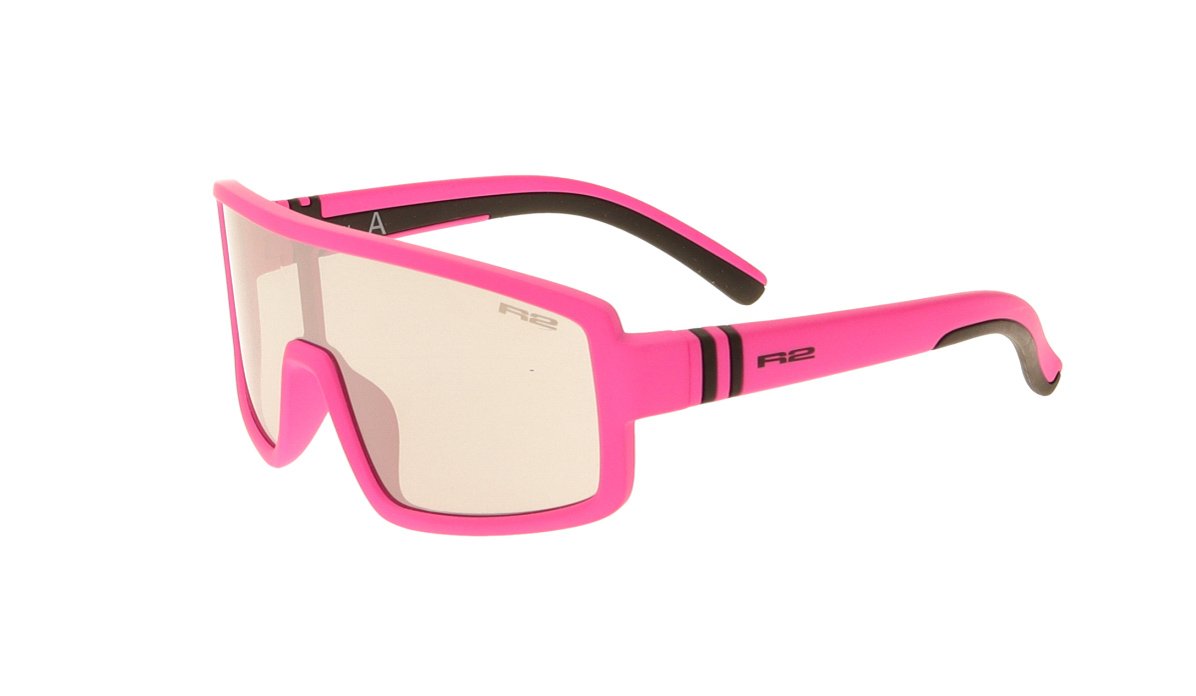 Окуляри дитячі R2 INVADER neon/pink (TPEE), лінза smoke, покриття silver mirror, кат. 2 - Зображення 2