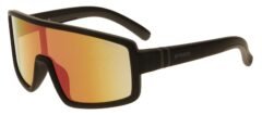 Окуляри дитячі R2 INVADER black (TPEE), лінза brown, покриття black/red fake revo, кат. 2