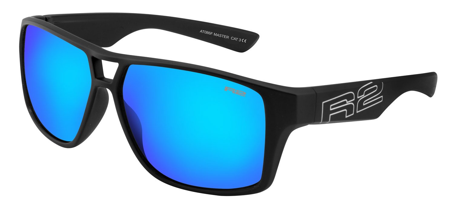 Окуляри R2 MASTER black (TR90), лінза smoke (Polarized TAC), покриття ice blue revo, кат. 3 - Зображення 2
