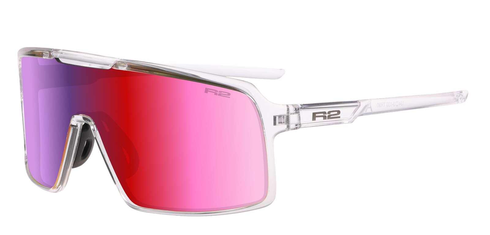 Окуляри R2 WINNER clear (TR90), лінза brown, покриття black/red real revo, кат. 3 - Зображення 2