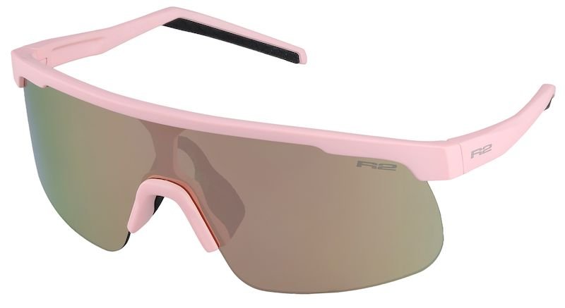 Окуляри дитячі R2 LIT pink, powdery (matt), лінза brown (pink chrome) PC, кат. 2