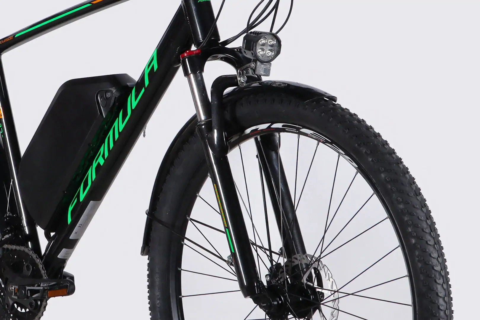 Велосипед з електроприводом 29" AL Formula eCURSOR MAN DD CS " 48B 17.5А*г 500Вт чорно-зелений - Зображення 2