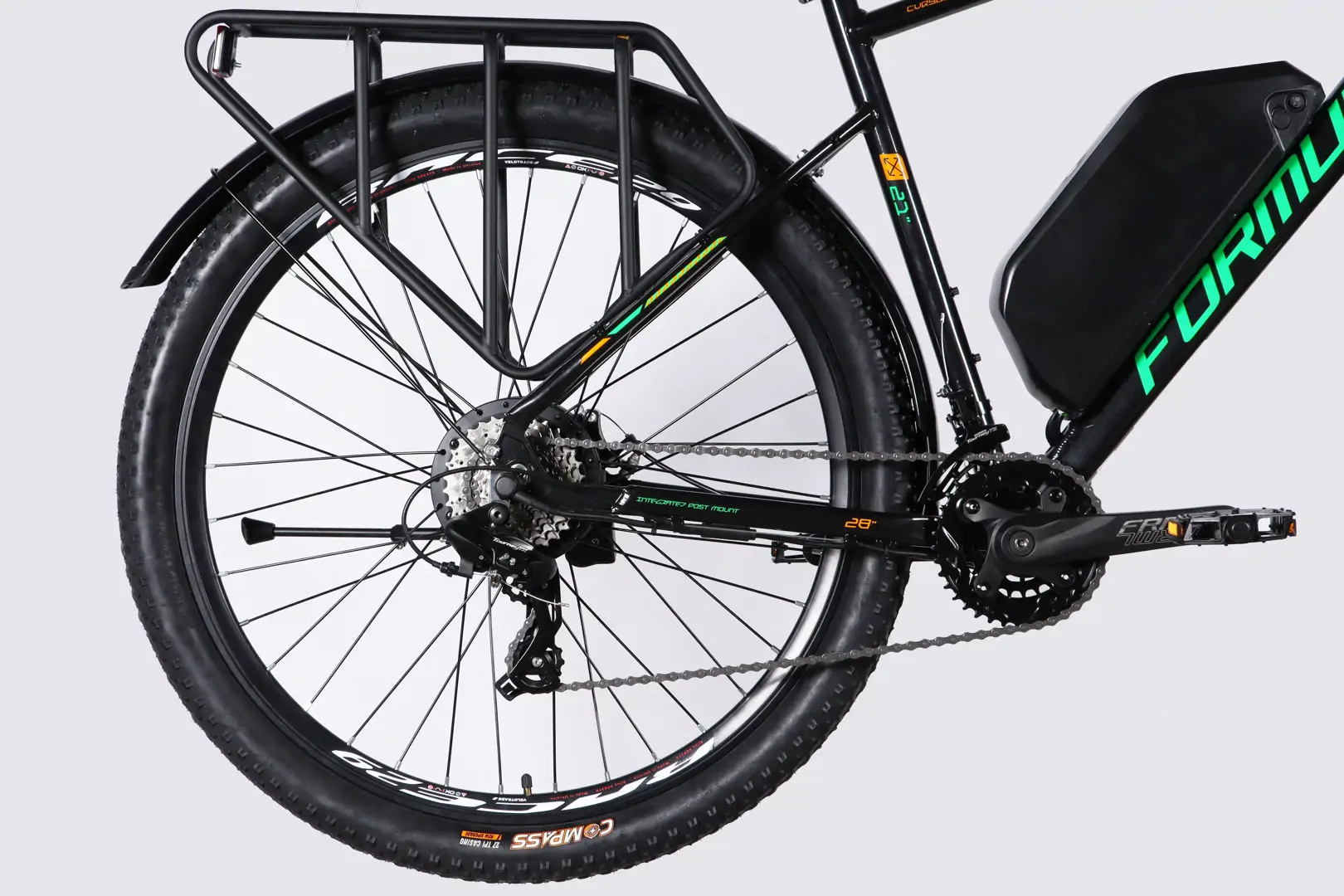 Велосипед з електроприводом 29" AL Formula eCURSOR MAN DD CS " 48B 17.5А*г 500Вт чорно-зелений - Зображення 4